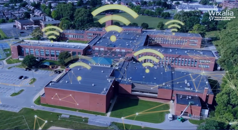 Image de batiments connectes en wifi