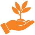 picto programme de reforestation green wifi orange